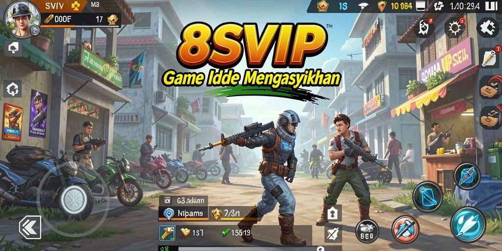 Tampilan screenshot gameplay yang menampilkan keseruan 8SVIP dengan elemen Idle.