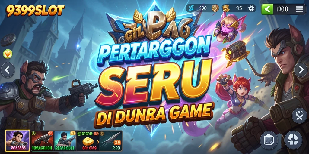 Tampilan menarik dengan karakter dan arena pertarungan di 9399SLOT.