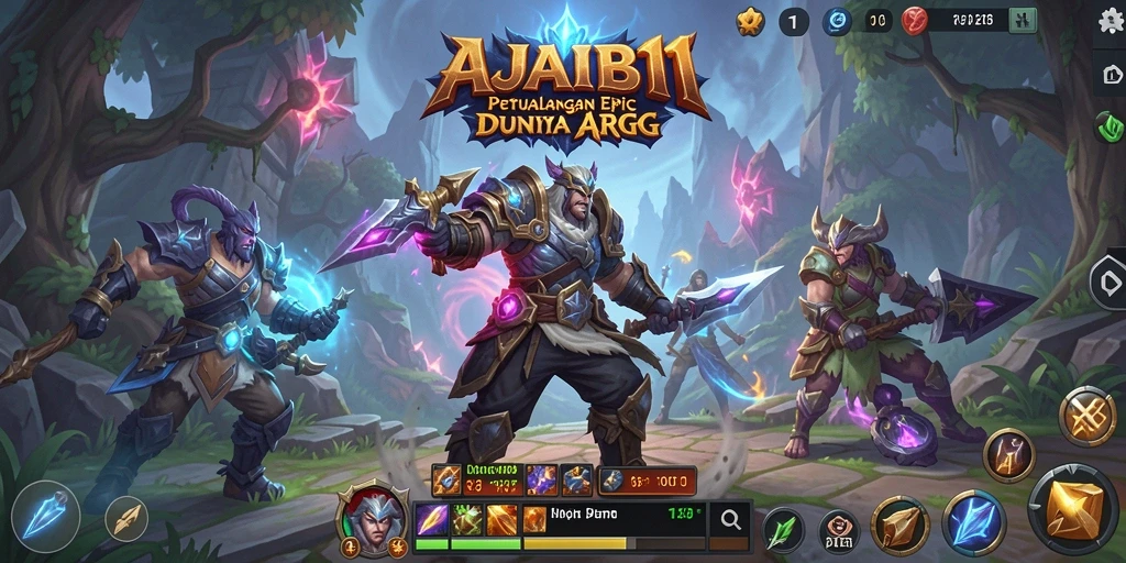 Gambar gameplay AJAIB11 yang menampilkan aksi seru di dunia ARPG.