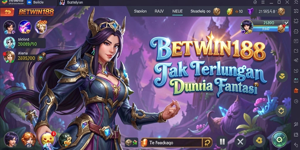 Tampilan gameplay menarik dari BETWIN188 saat menjelajahi dunia fantasi.