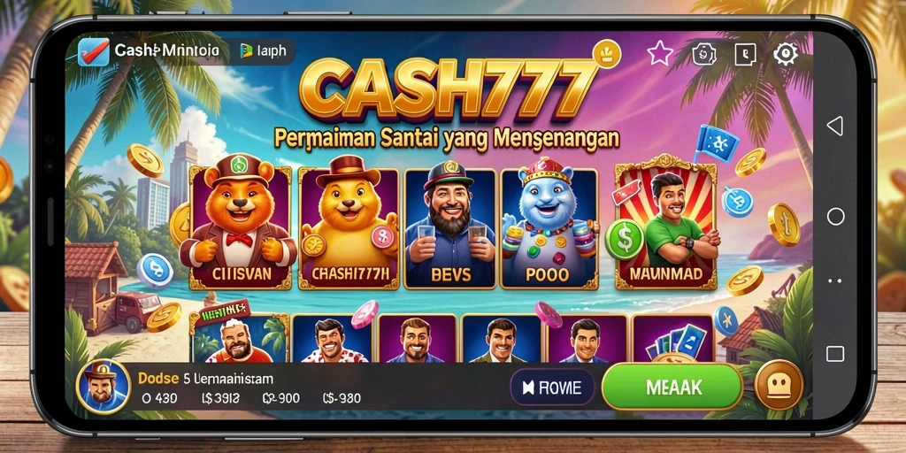 Tampilan permainan CASH777 yang seru dan menyenangkan.