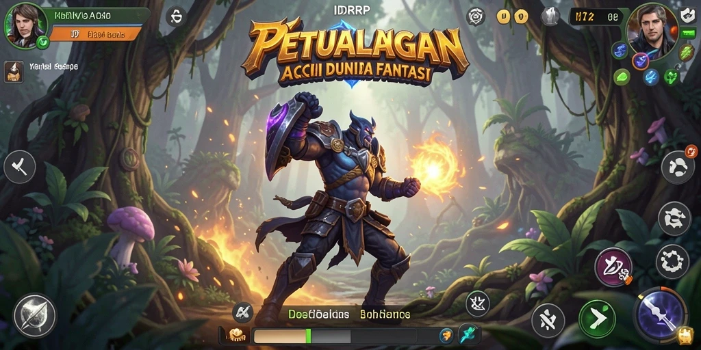 Tangkapan layar menunjukkan aksi seru dalam petualangan ARPG.