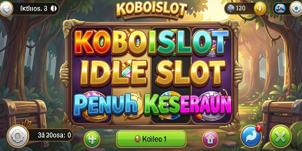 Tampilan menarik dari gameplay Idle KOBOISLOT yang seru.