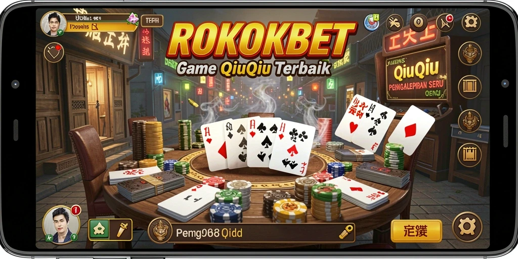 Tampilan gameplay <strong>ROKOKBET</strong> yang menarik dan interaktif dalam permainan QiuQiu.