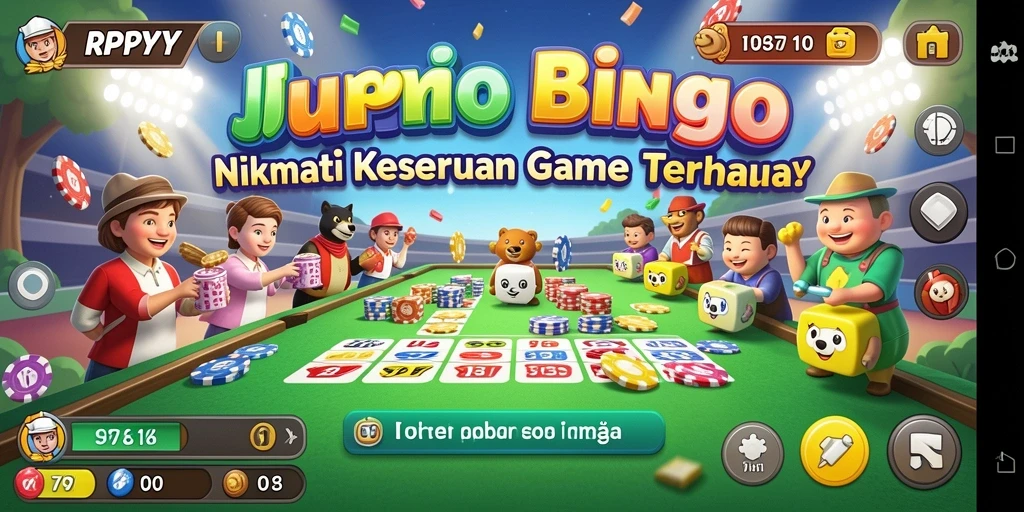Screenshot utama RPYYY menampilkan pemain bersenang-senang dalam permainan Bingo.