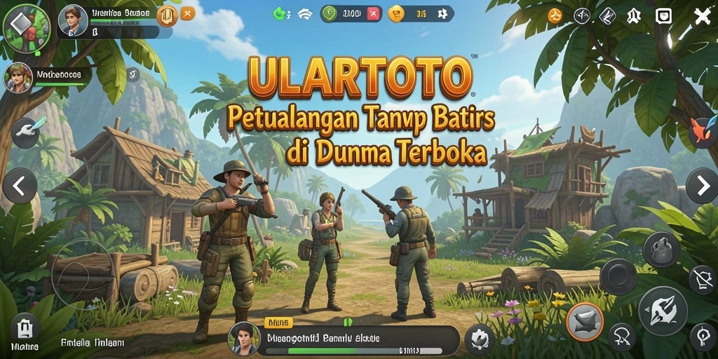 Screenshot gameplay ULARTOTO menampilkan eksplorasi dunia terbuka yang memukau.