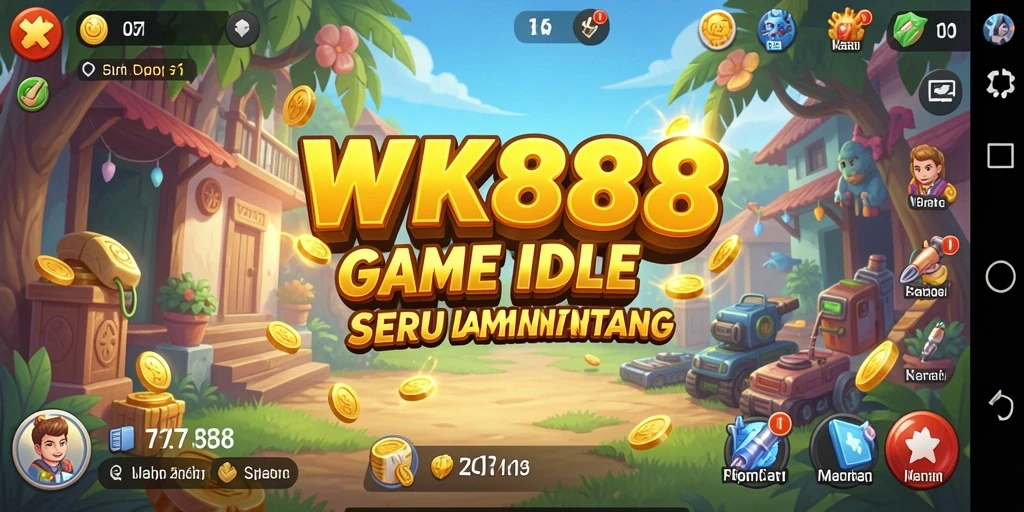 Tampilan gameplay seru dan interaktif dari WK888 dalam mode Idle.